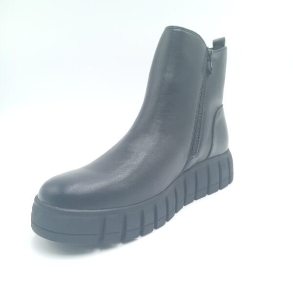 Bottines noires plateforme femme Tom Tailor pointure 39 avant gauche
