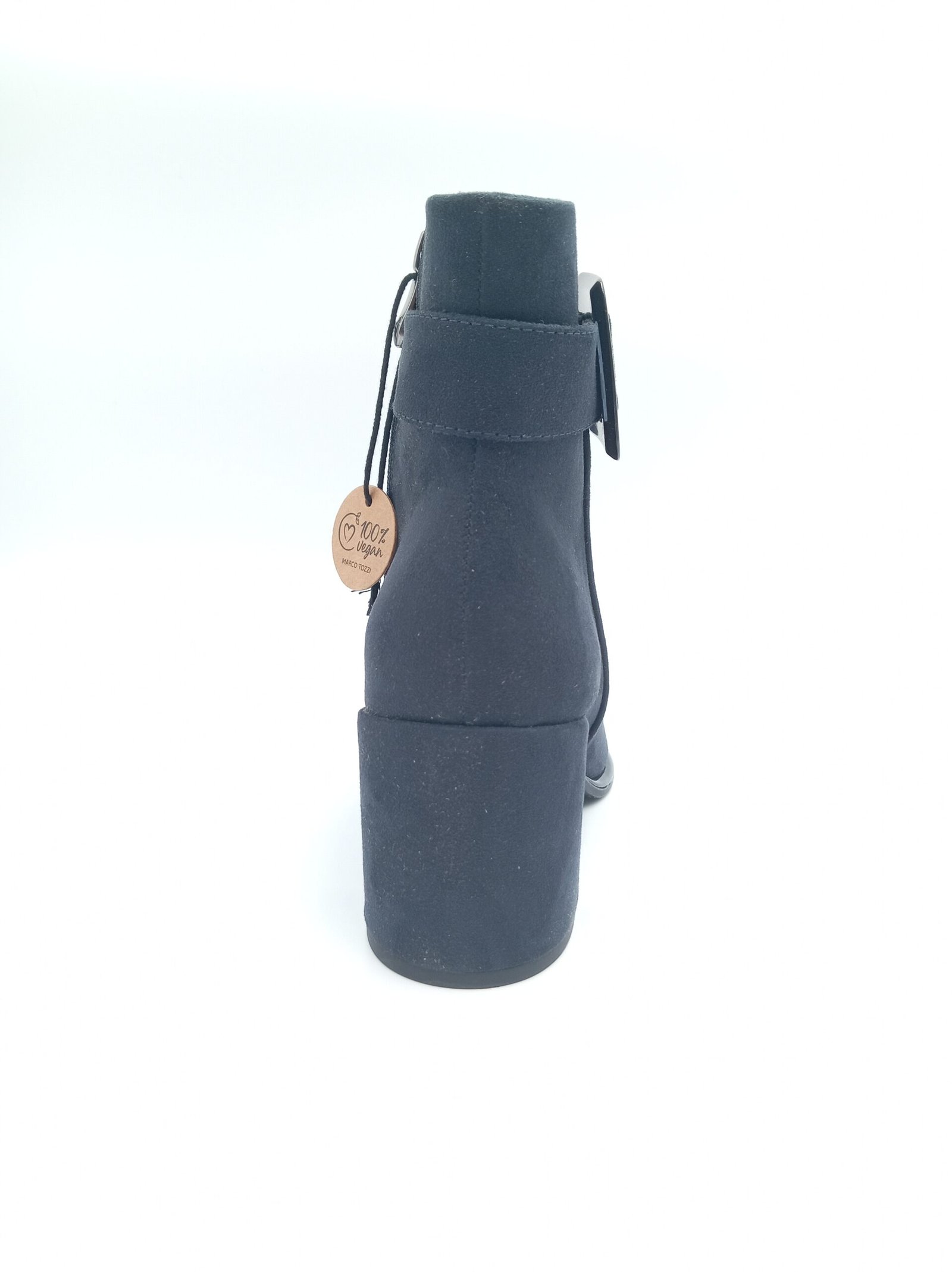 Bottines noires à talon femme Marco Tozzi pointures 38 et 40 arrière