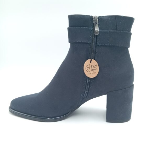Bottines noires à talon femme Marco Tozzi pointures 38 et 40 profil opposé