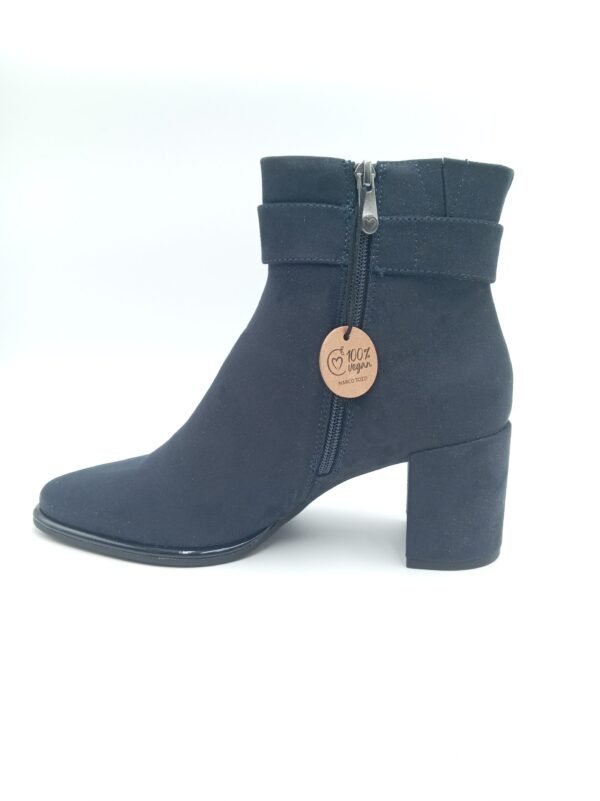 Bottines noires à talon femme Marco Tozzi pointures 38 et 40 profil opposé