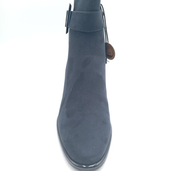 Bottines noires à talon femme Marco Tozzi pointures 38 et 40 dessus