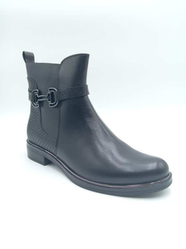 Bottines Caprice cuir noir femme Kania – Pointure 39
