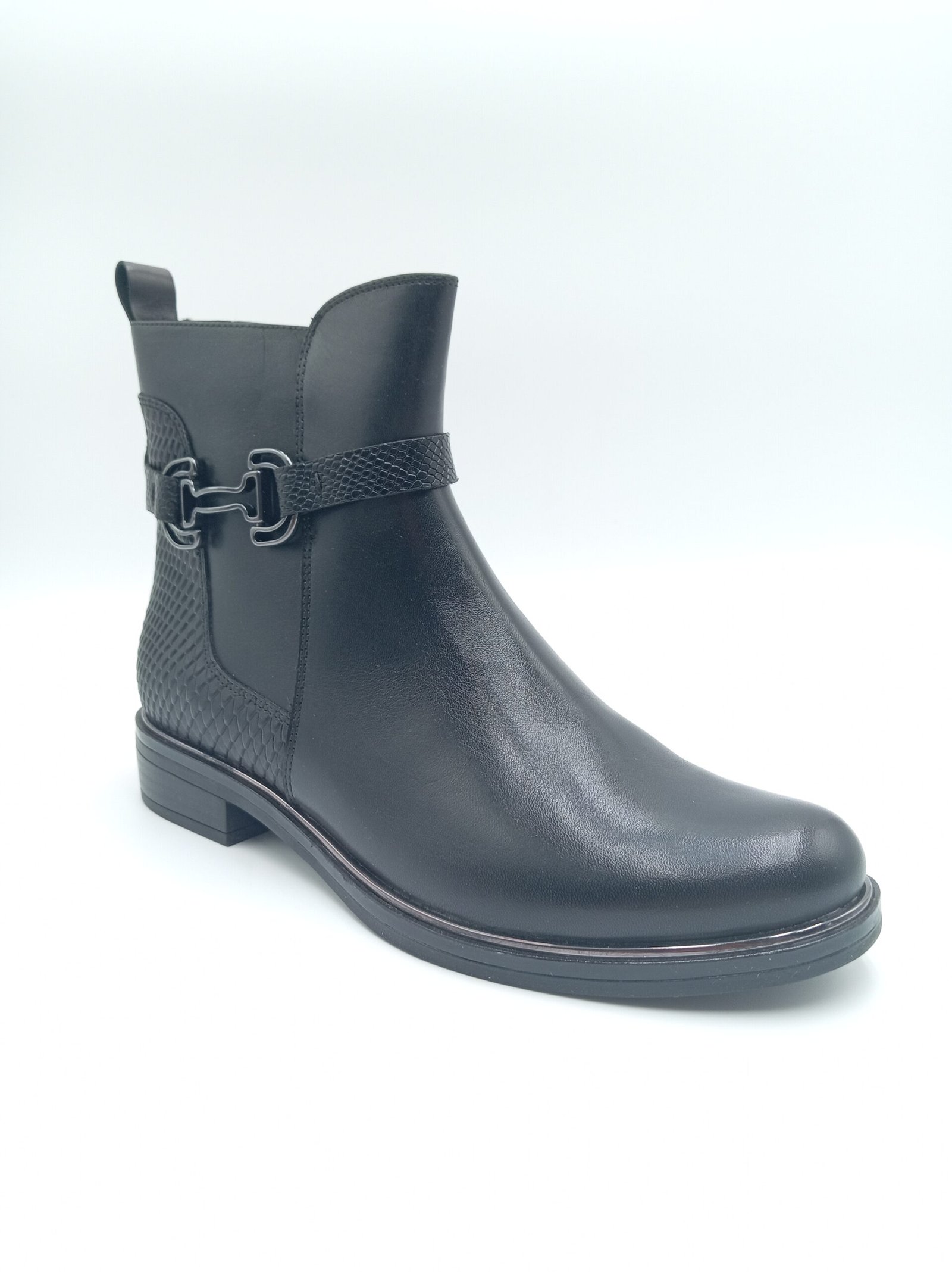 Bottines Caprice cuir noir femme Caprice Kania pointure 39