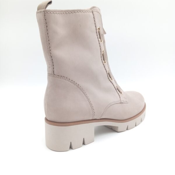 Bottines nubuck beige femme Gabor Combat pointure 40 arriere droit