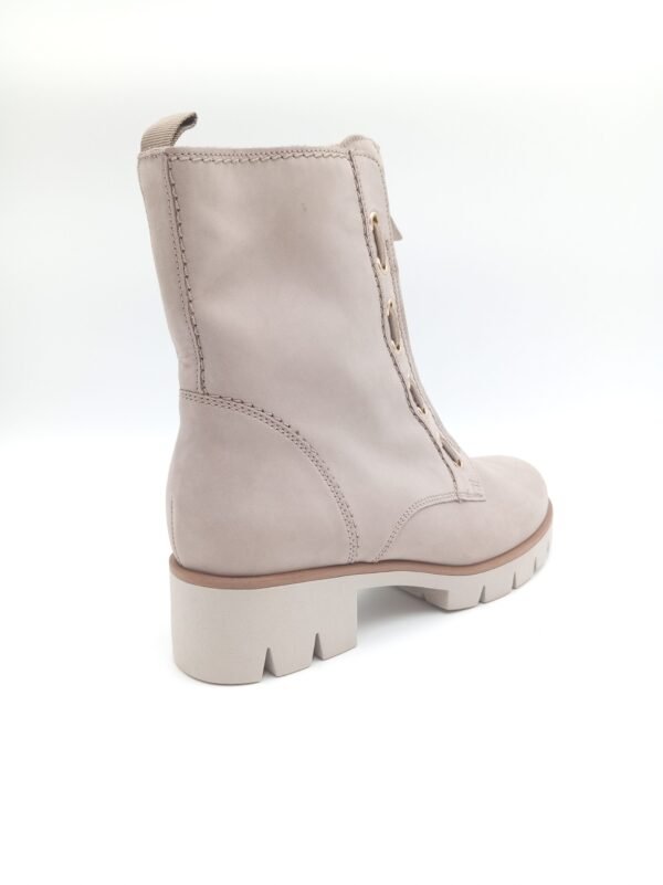 Bottines nubuck beige femme Gabor Combat pointure 40 arriere droit