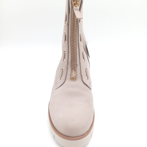 Bottines nubuck beige femme Gabor Combat pointure 40 dessus