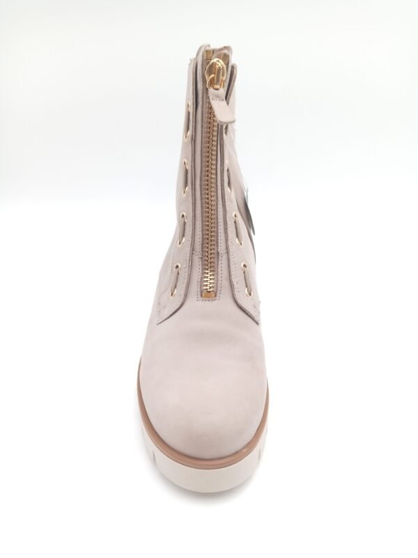 Bottines nubuck beige femme Gabor Combat pointure 40 dessus