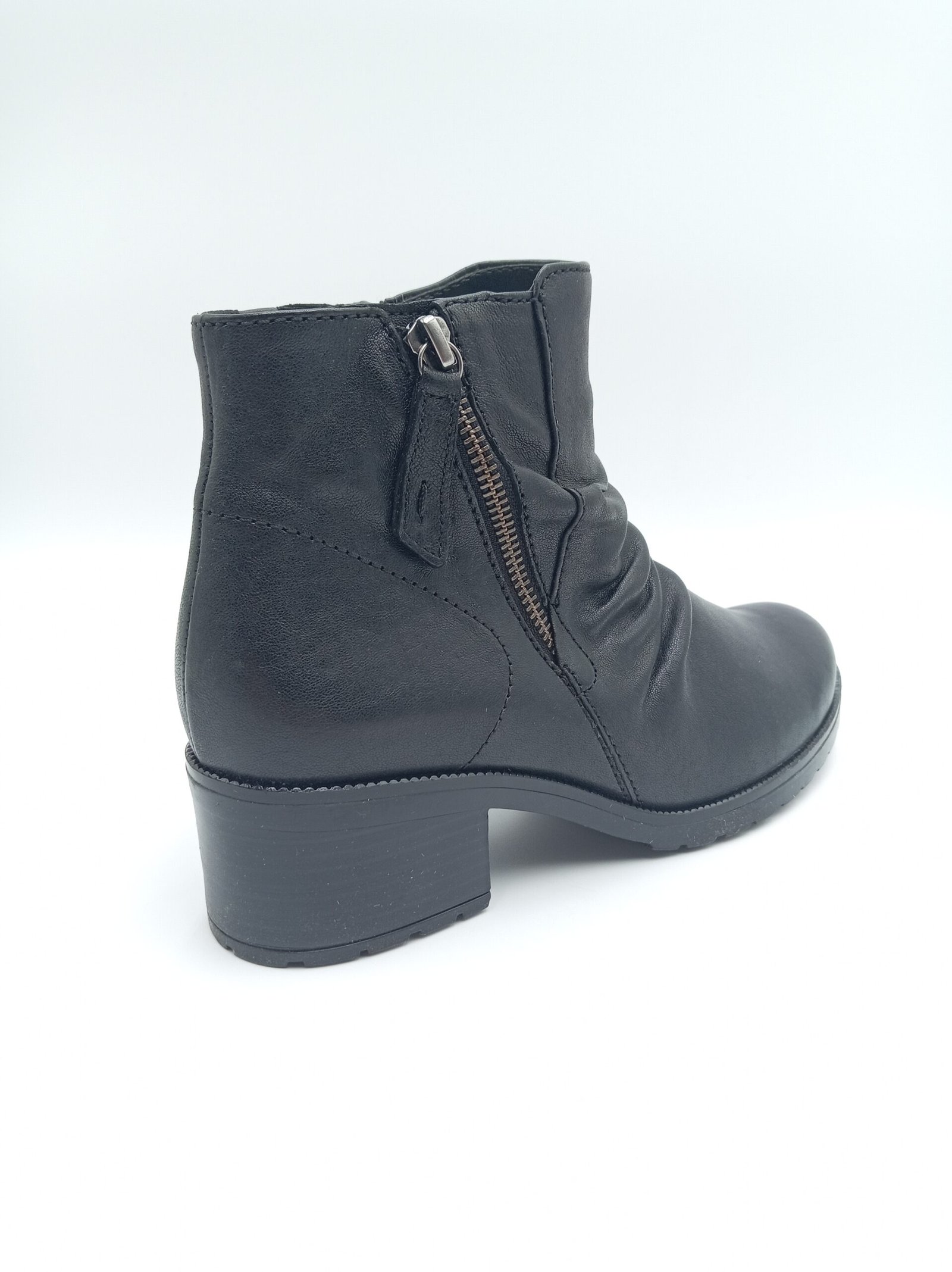 Bottines cuir noir femme Gabor New Jersey pointures 38 et 39 arriere droit