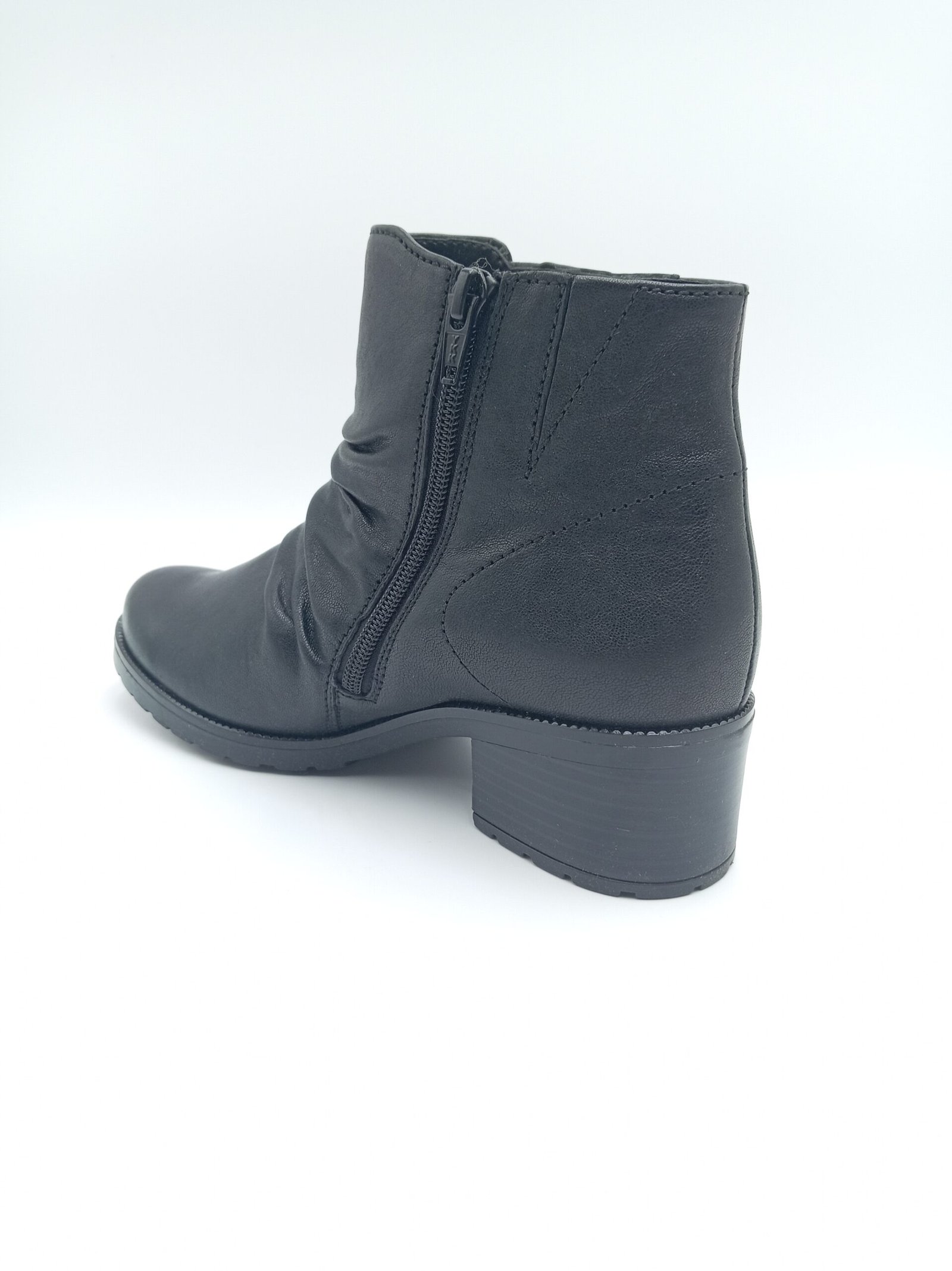 Bottines cuir noir femme Gabor New Jersey pointures 38 et 39 arriere gauche