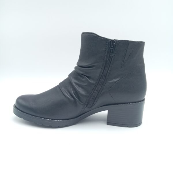 Bottines cuir noir femme Gabor New Jersey pointures 38 et 39 profil opposé