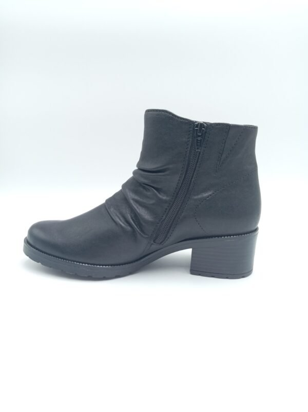 Bottines cuir noir femme Gabor New Jersey pointures 38 et 39 profil opposé