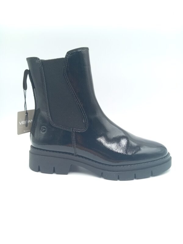 Bottines noires vernies femme Tamaris pointure 39 profil