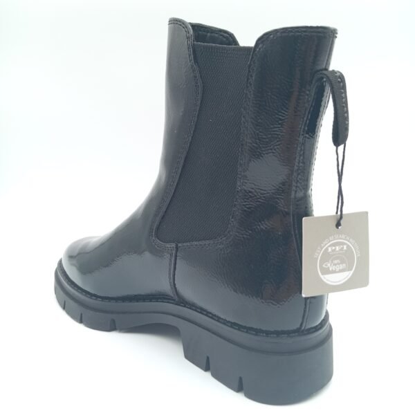 Bottines noires vernies femme Tamaris pointure 39 arrière gauche