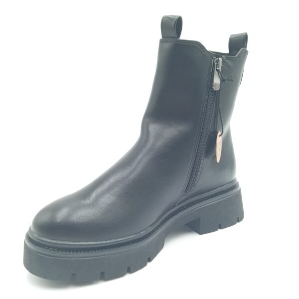 Bottines noires plateforme femme Marco Tozzi pointure 39 avant gauche