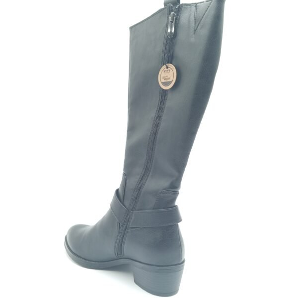 Bottes noires fourrées femme Marco Tozzi pointure 39 arrière gauche