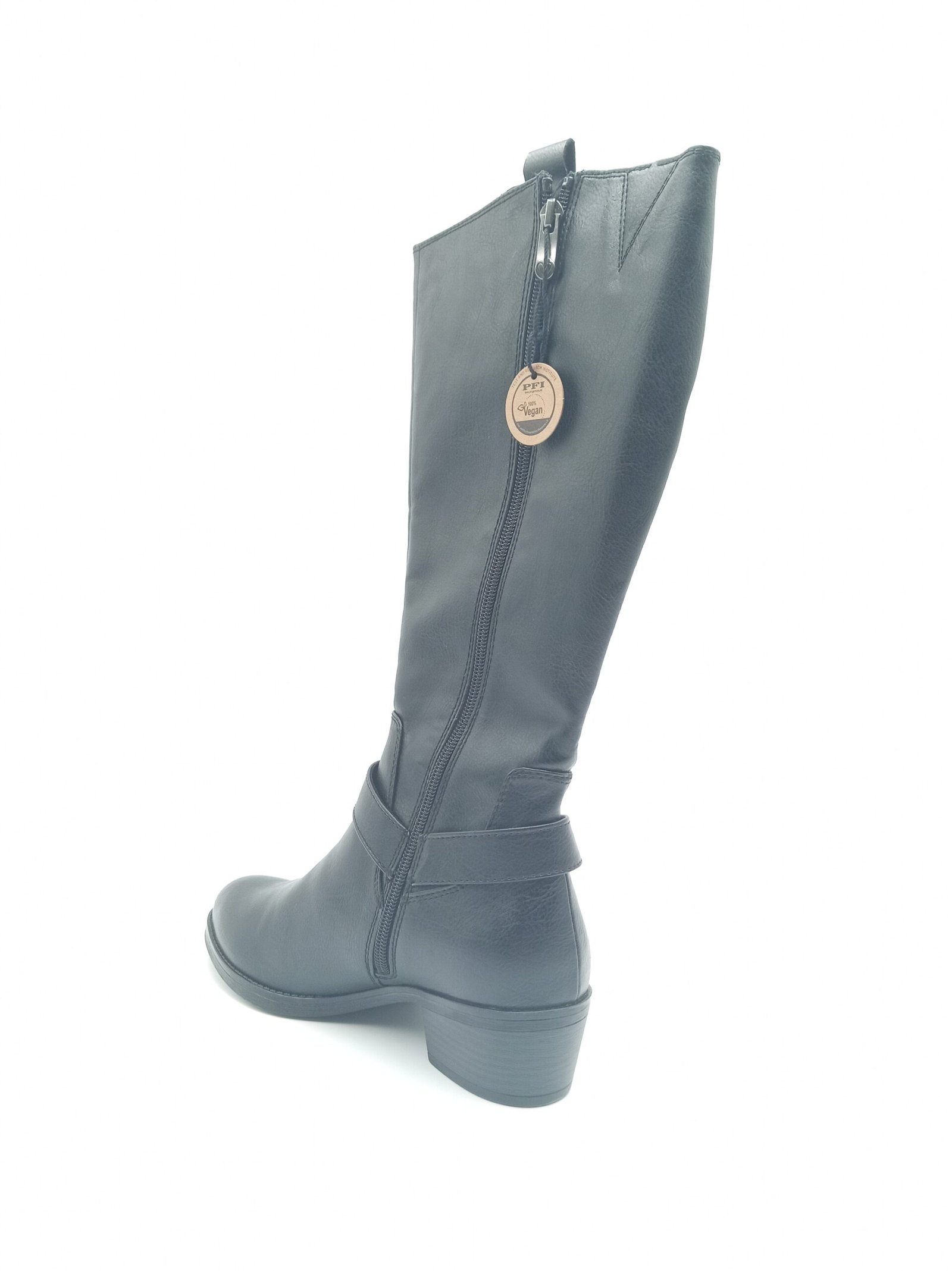 Bottes noires fourrées femme Marco Tozzi pointure 39 arrière gauche