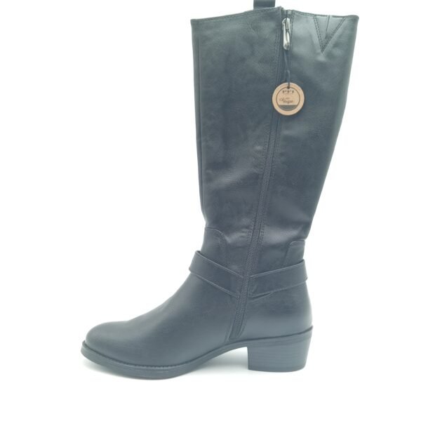 Bottes noires fourrées femme Marco Tozzi pointure 39 profil opposé