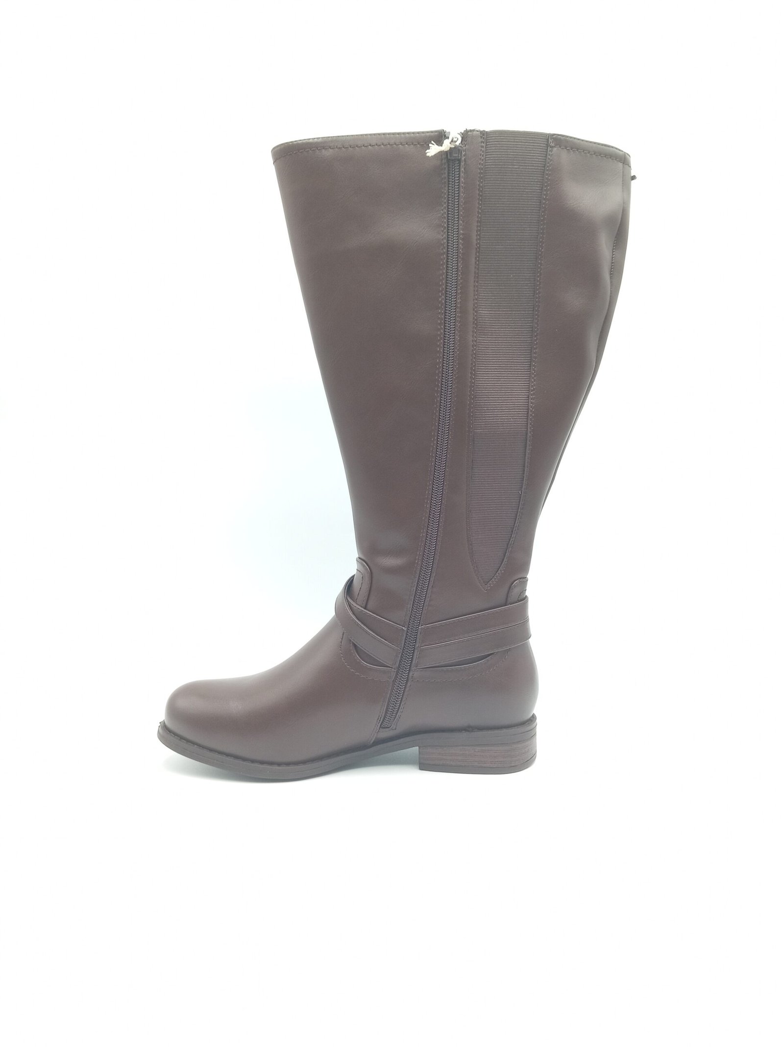 Bottes mollet large femme Gabylou Lyse pointures 40 et 41 3XL profil opposé