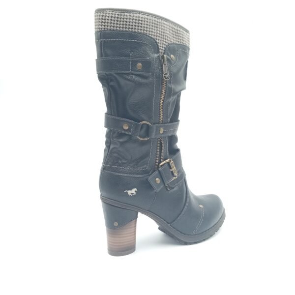 Bottes noires fourrées femme Mustang Palma pointure 39 arrière droit