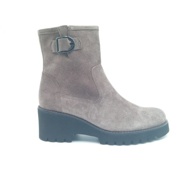 Bottines cuir suédé taupe femme Gabor pointure 41 profil