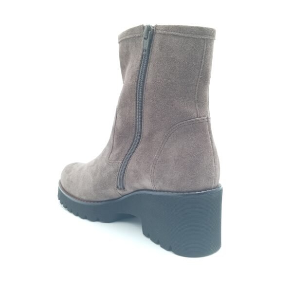 Bottines cuir suédé taupe femme Gabor pointure 41 arriere gauche