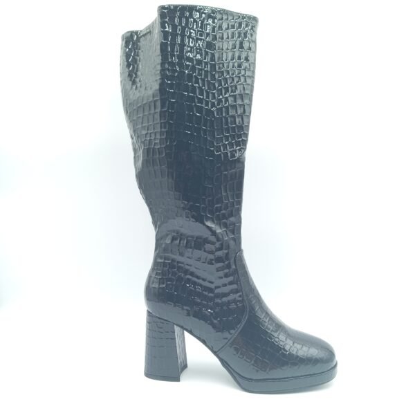 Bottes mollet large noires femme Gabylou Melissa pointure 39 2XL profil