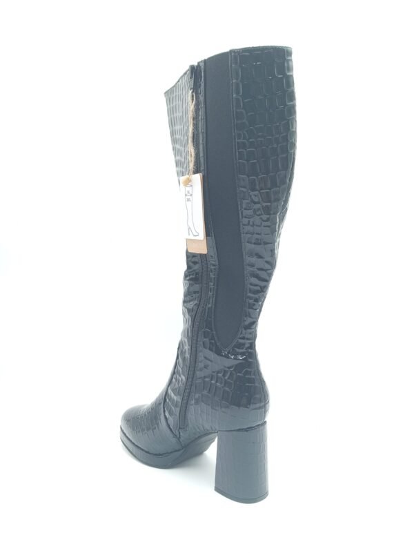 Bottes mollet large noires femme Gabylou Melissa pointure 39 2XL arrière gauche