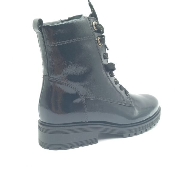 Bottines cuir verni noir femme Gabor pointure 38 arriere droit