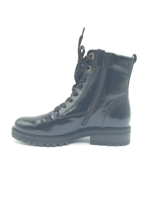 Bottines cuir verni noir femme Gabor pointure 38 profil opposé