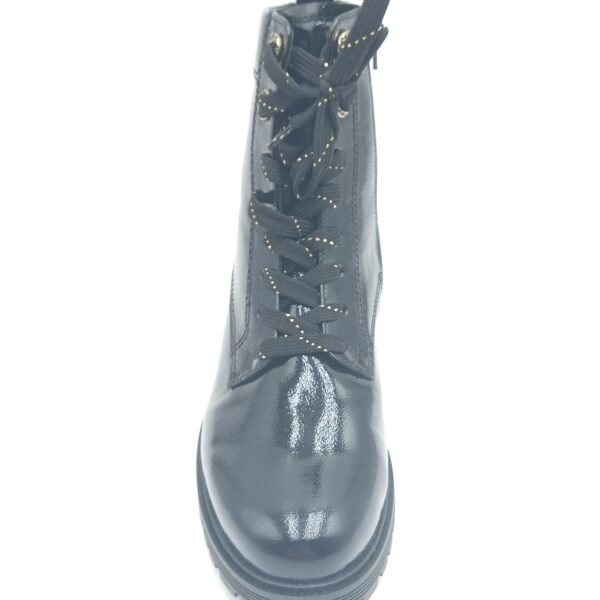 Bottines cuir verni noir femme Gabor pointure 38 dessus