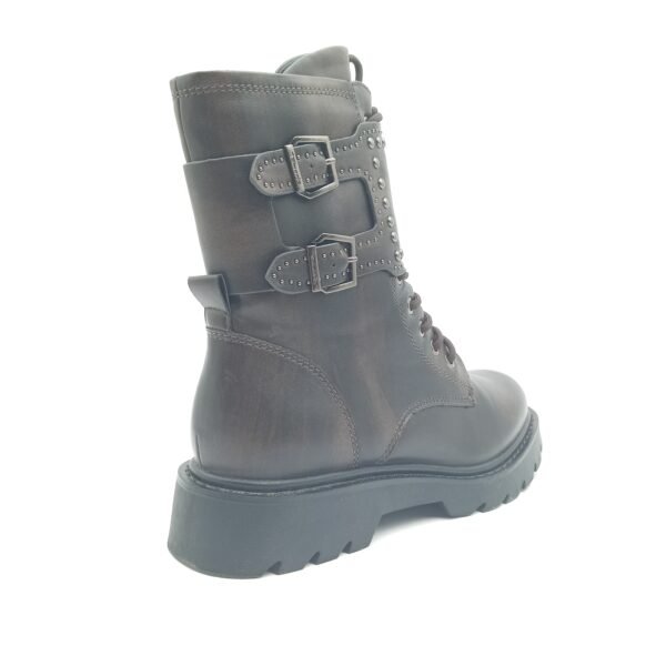 Bottines biker marron fourrées femme Tamaris pointure 40 arrière droit