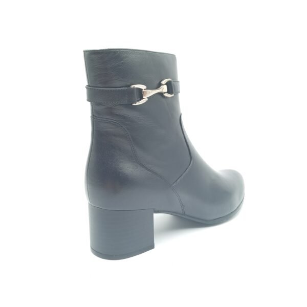 Bottines cuir noir femme Caprice pointure 39 arriere droit