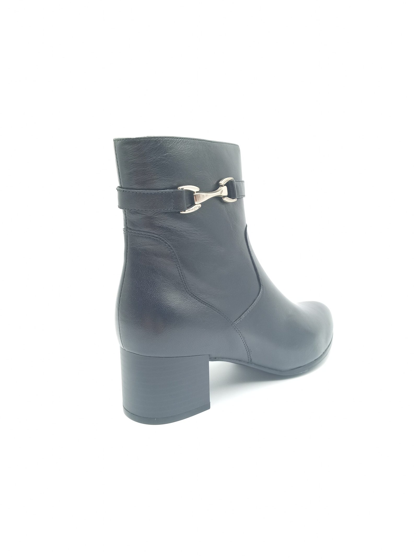 Bottines cuir noir femme Caprice pointure 39 arriere droit