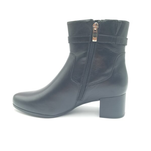 Bottines cuir noir femme Caprice pointure 39 profil opposé