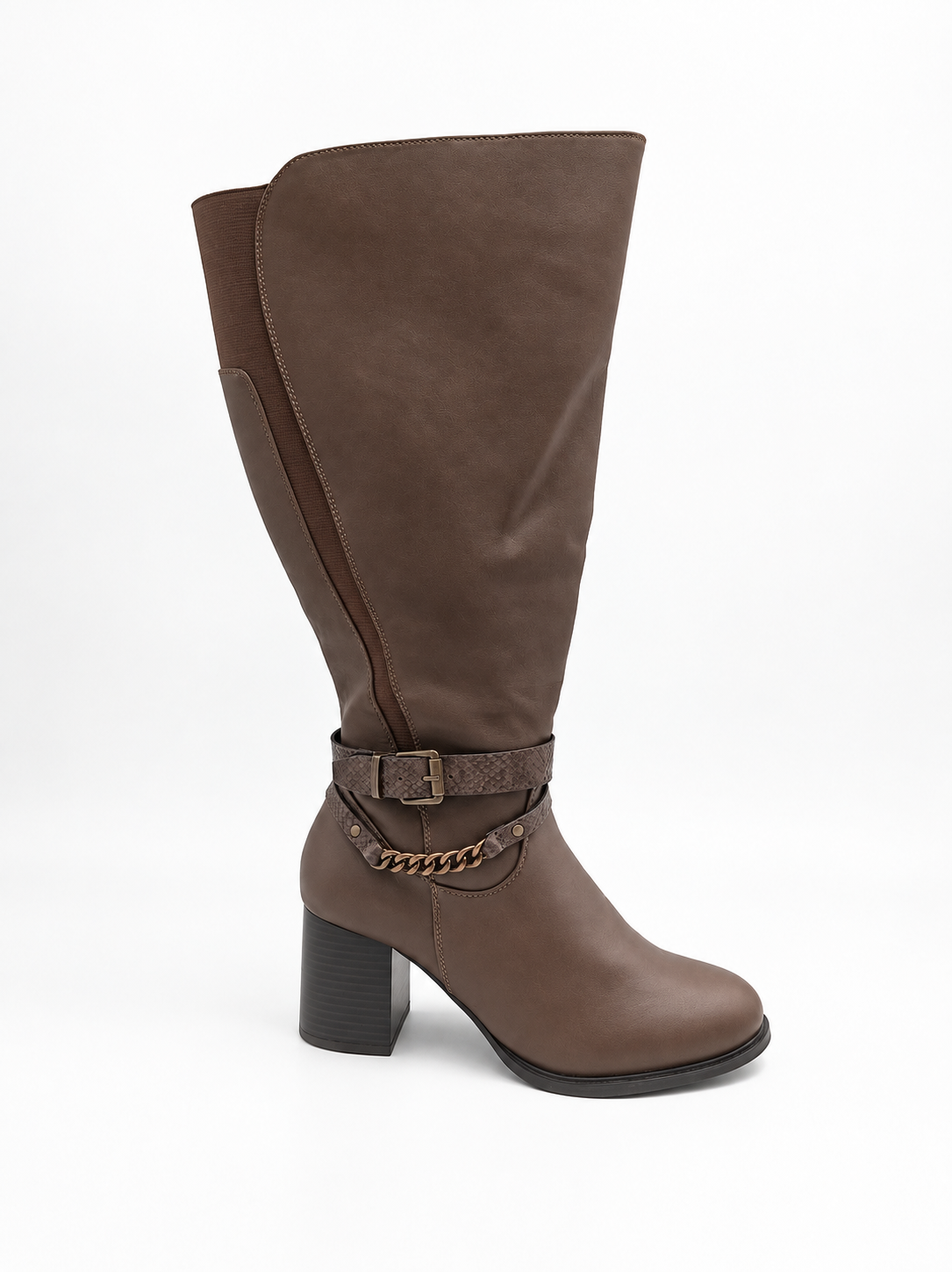 Bottes Gabylou Lemon mollet 2XL marron pointure 40