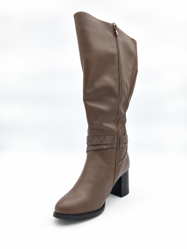 Bottes Gabylou Lemon mollet 2XL marron pointure 40
