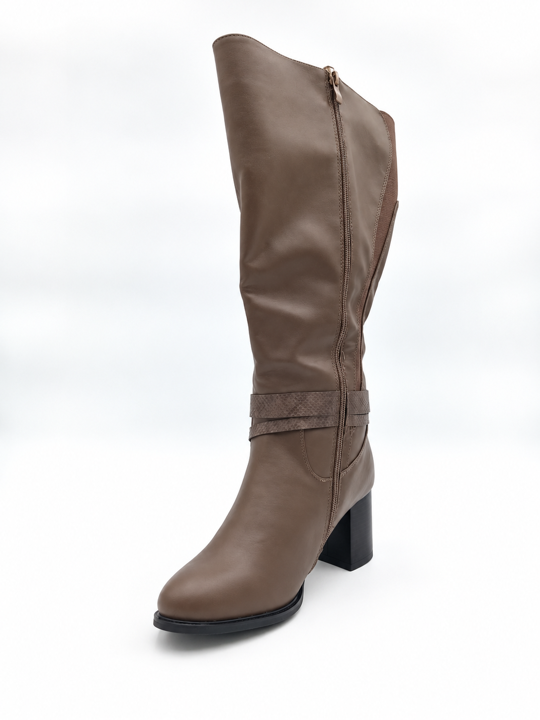 Bottes Gabylou Lemon mollet 2XL marron pointure 40
