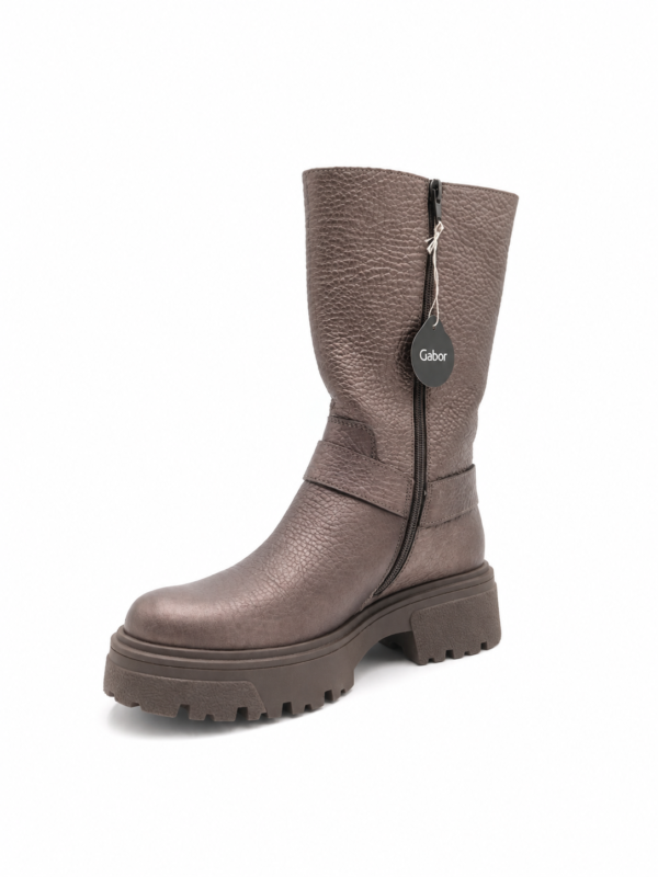 Bottes Gabor cuir taupe fourrées pointure 38