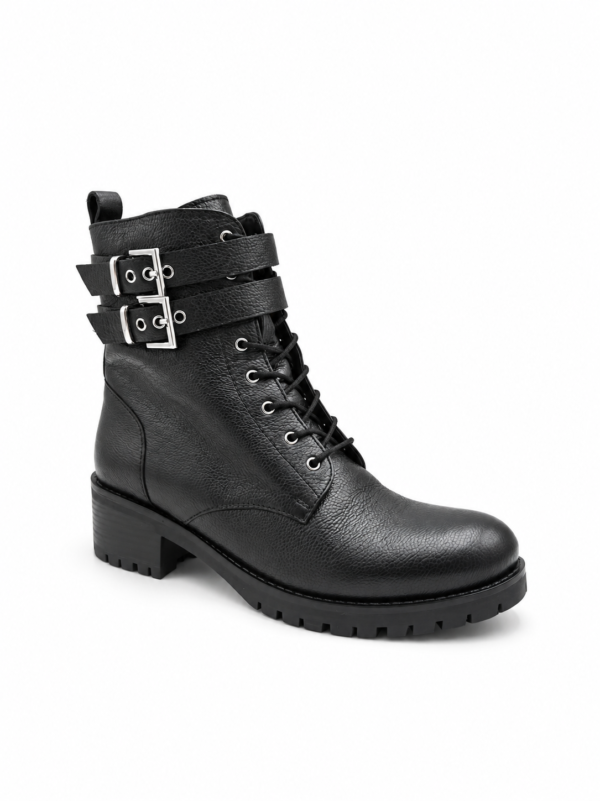 Bottines Cosmoparis cuir noir grainé Davina pointure 39