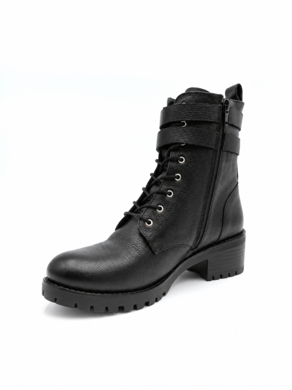 Bottines Cosmoparis cuir noir grainé Davina pointure 39