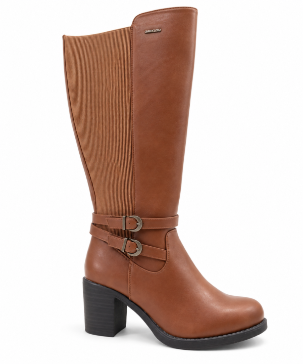Bottes Gabylou mollets larges marron femme Marta 2XL pointure 39