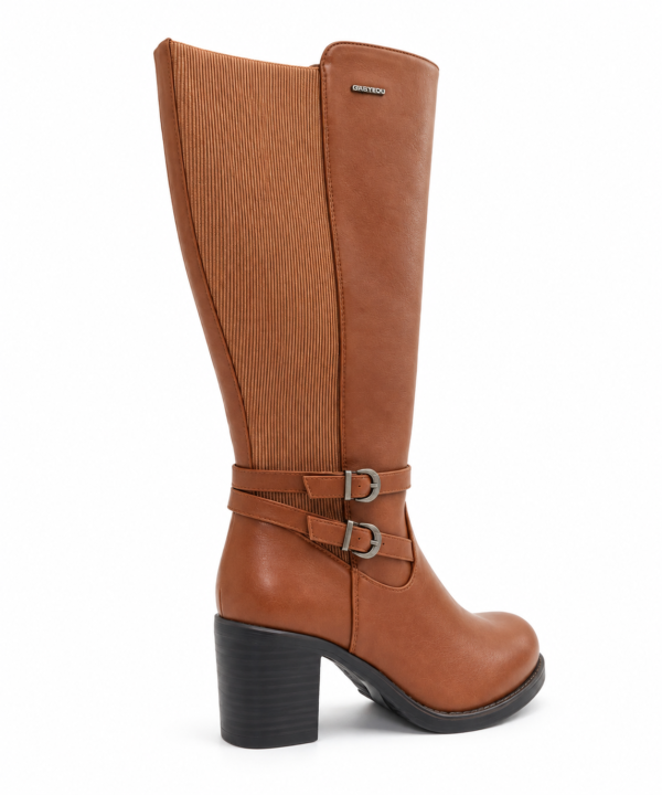 Bottes Gabylou mollets larges marron femme Marta 2XL pointure 39