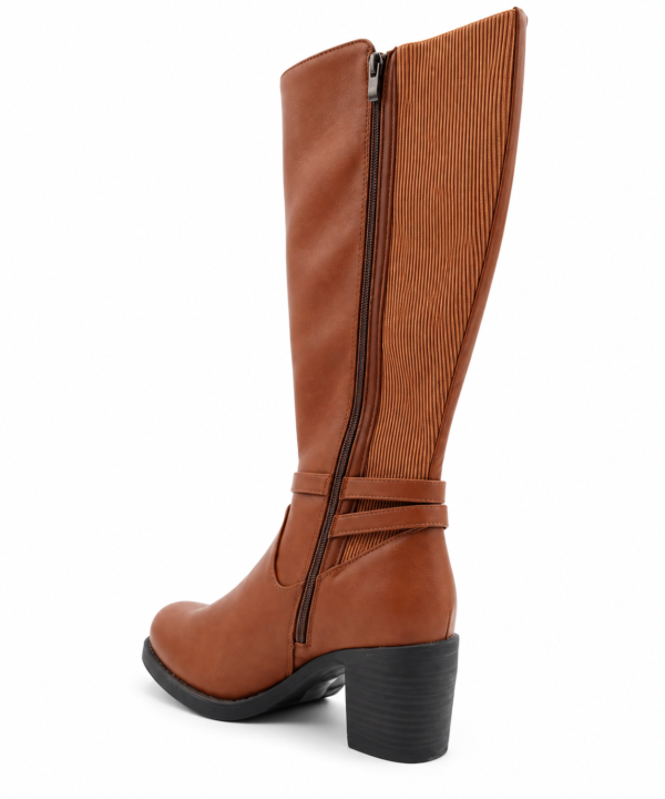 Bottes Gabylou mollets larges marron femme Marta 2XL pointure 39