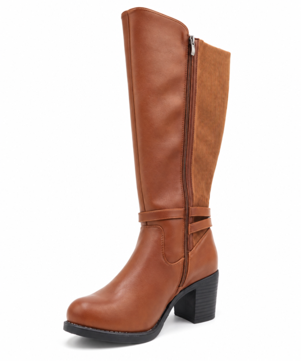 Bottes Gabylou mollets larges marron femme Marta 2XL pointure 39