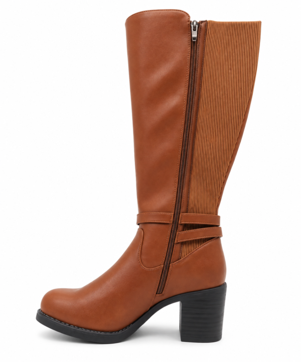Bottes Gabylou mollets larges marron femme Marta 2XL pointure 39