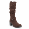 Bottes Gabylou mollets larges marron Angelique XL