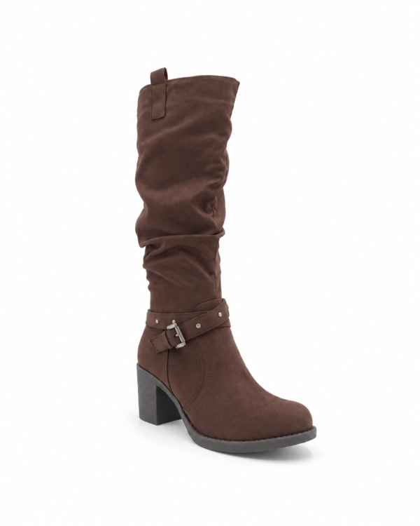 Bottes Gabylou mollets larges marron Angelique XL