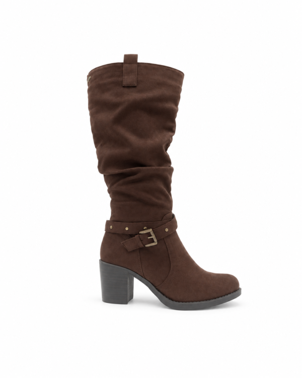 Bottes Gabylou mollets larges marron Angelique XL