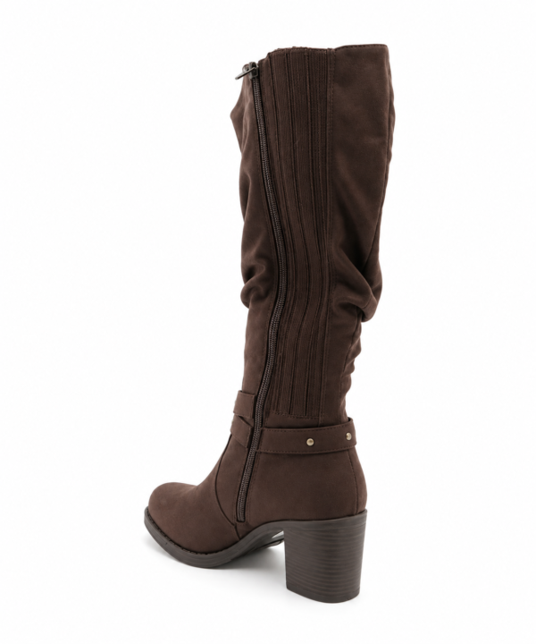 Bottes Gabylou mollets larges marron Angelique XL