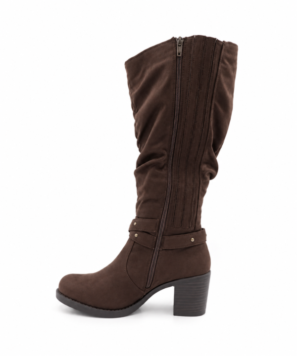 Bottes Gabylou mollets larges marron Angelique XL
